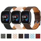 Leather Strap Watch Fitbit Versa 3 Versa 4 Sense 2
