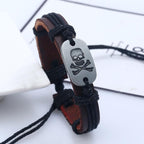 Leather Bracelet Skull