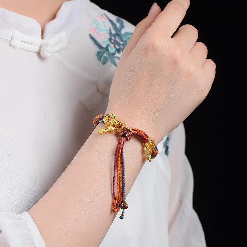 Charm Tibetan Buddhist Lace ID Bracelet