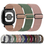 Elastic Nylon Bracelet for Fitbit Versa 3 Versa 4 Sense 2
