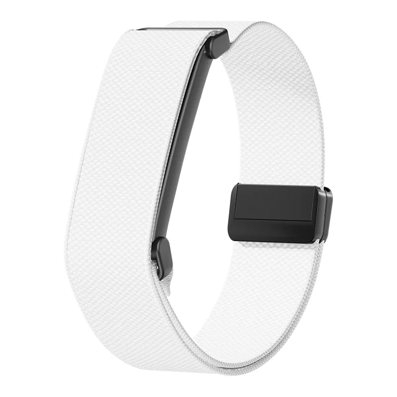 Bracelet en nylon pour montre Google Fitbit Air blanc et noir