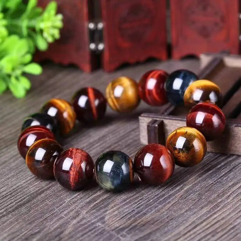 Tiger Eye, Bull Eye & Hawk Eye Bracelet 