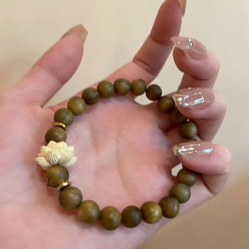Natural Wood Bead Bracelet type 1