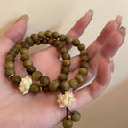 Natural Wood Bead Bracelet