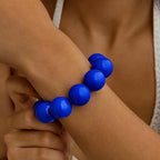 Blue Colored Bead Bracelet for Women