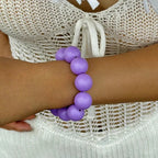 Purple Colored Bead Bracelet for Women