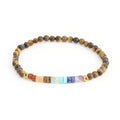 Natural Stone Bracelet 7 Chakras Tiger's Eye