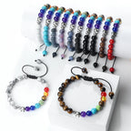 Natural Stone Bracelet and Elephant 7 Chakras