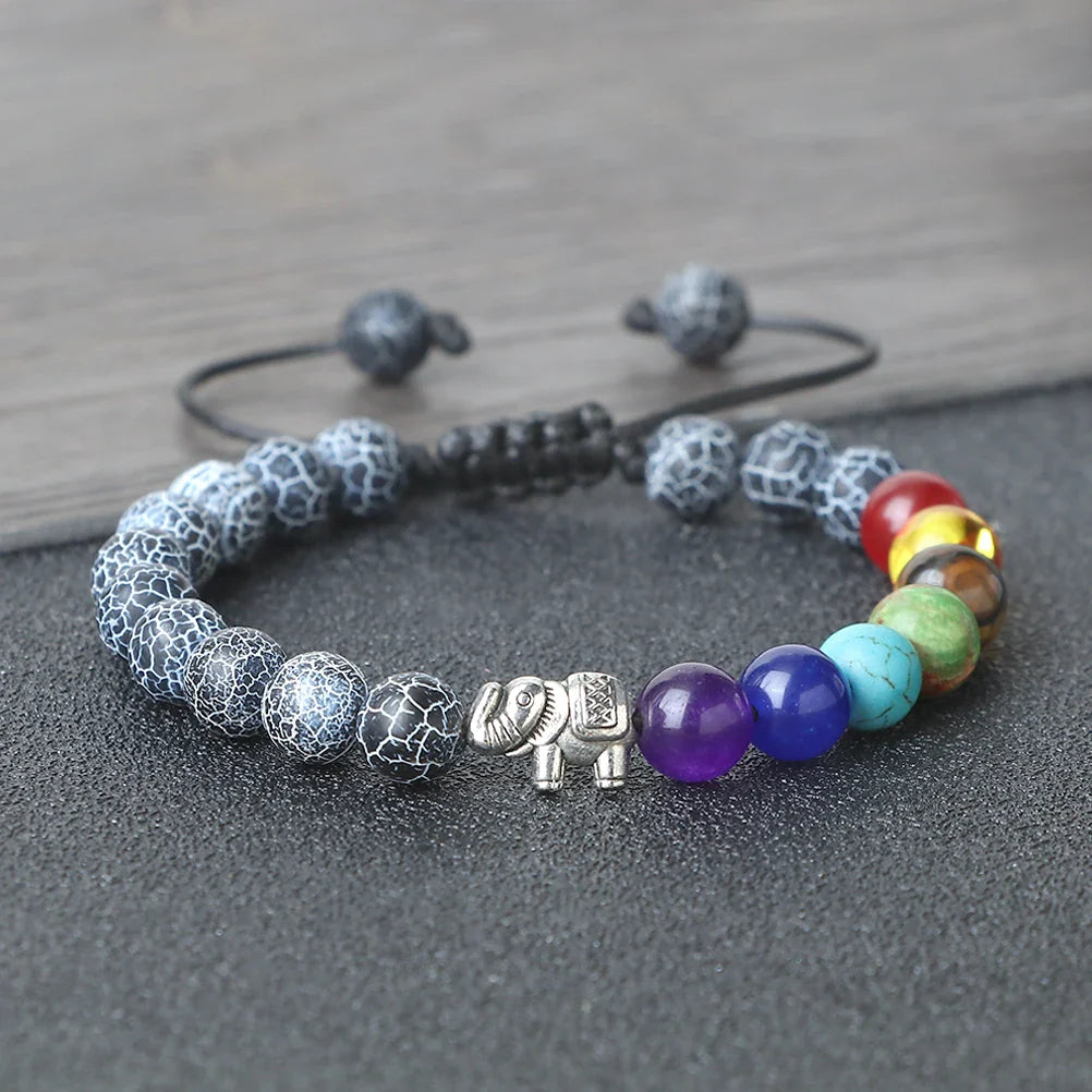 Natural Stone Bracelet and Elephant 7 Chakras 11