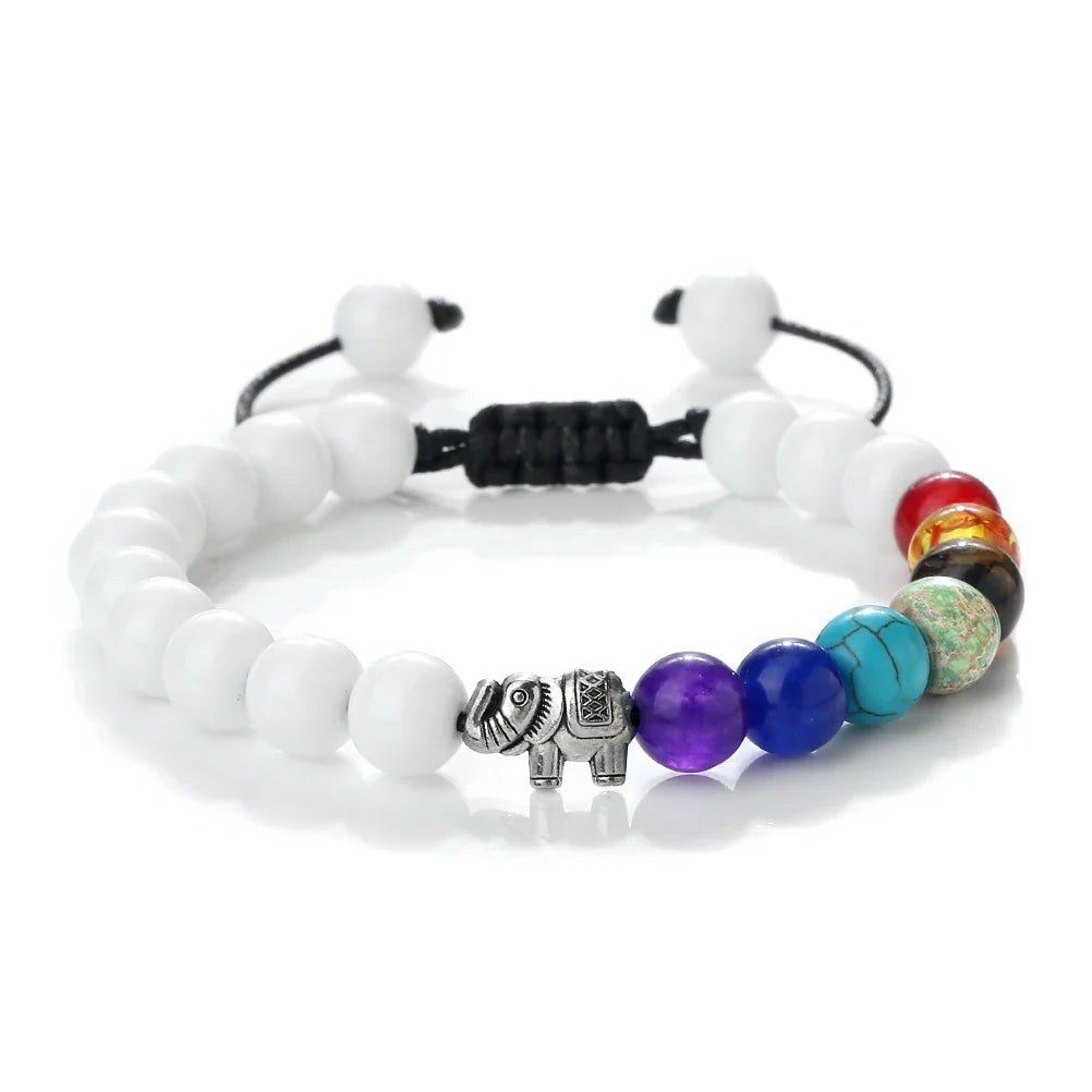 Natural Stone Bracelet and Elephant 7 Chakras 4