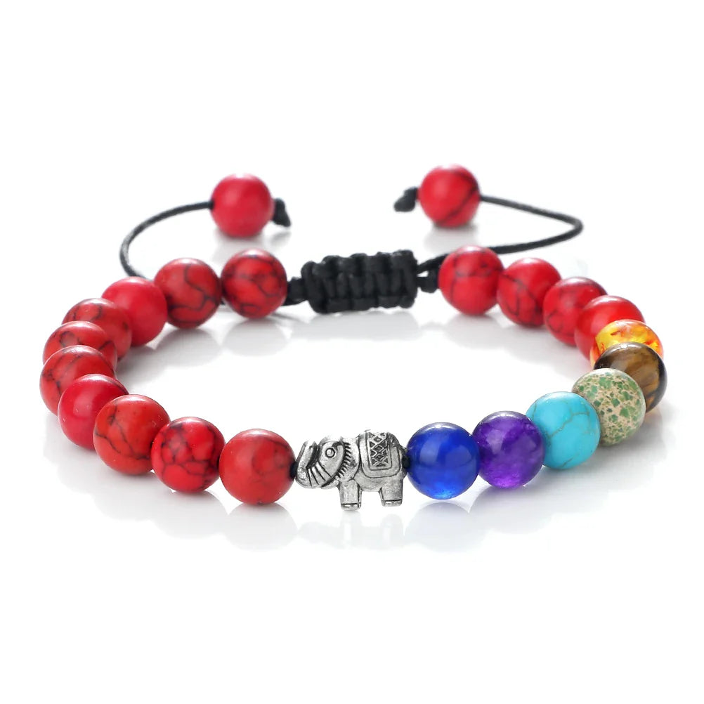 Natural Stone Bracelet and Elephant 7 Chakras 6