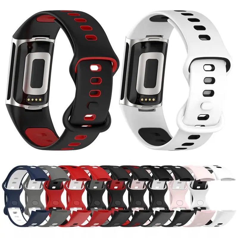 Bracelet en silicone pour montre Fitbit Charge 5, Charge 6