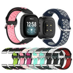 Bracelet en silicone pour montre Fitbit Versa 3, Versa 4, Sense 1 et Sense 2 