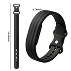 Bracelet en silicone pour montre Google Fitbit Air noir