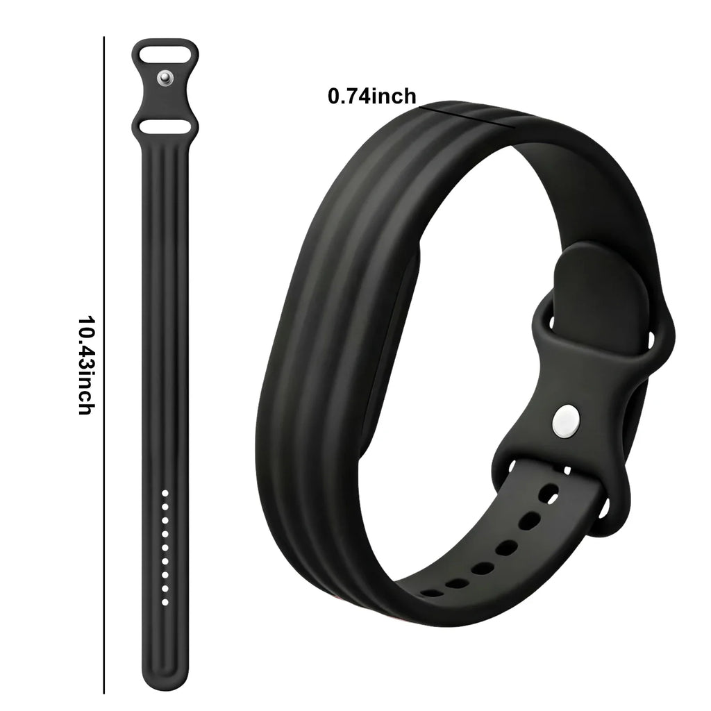 Bracelet en silicone pour montre Google Fitbit Air noir
