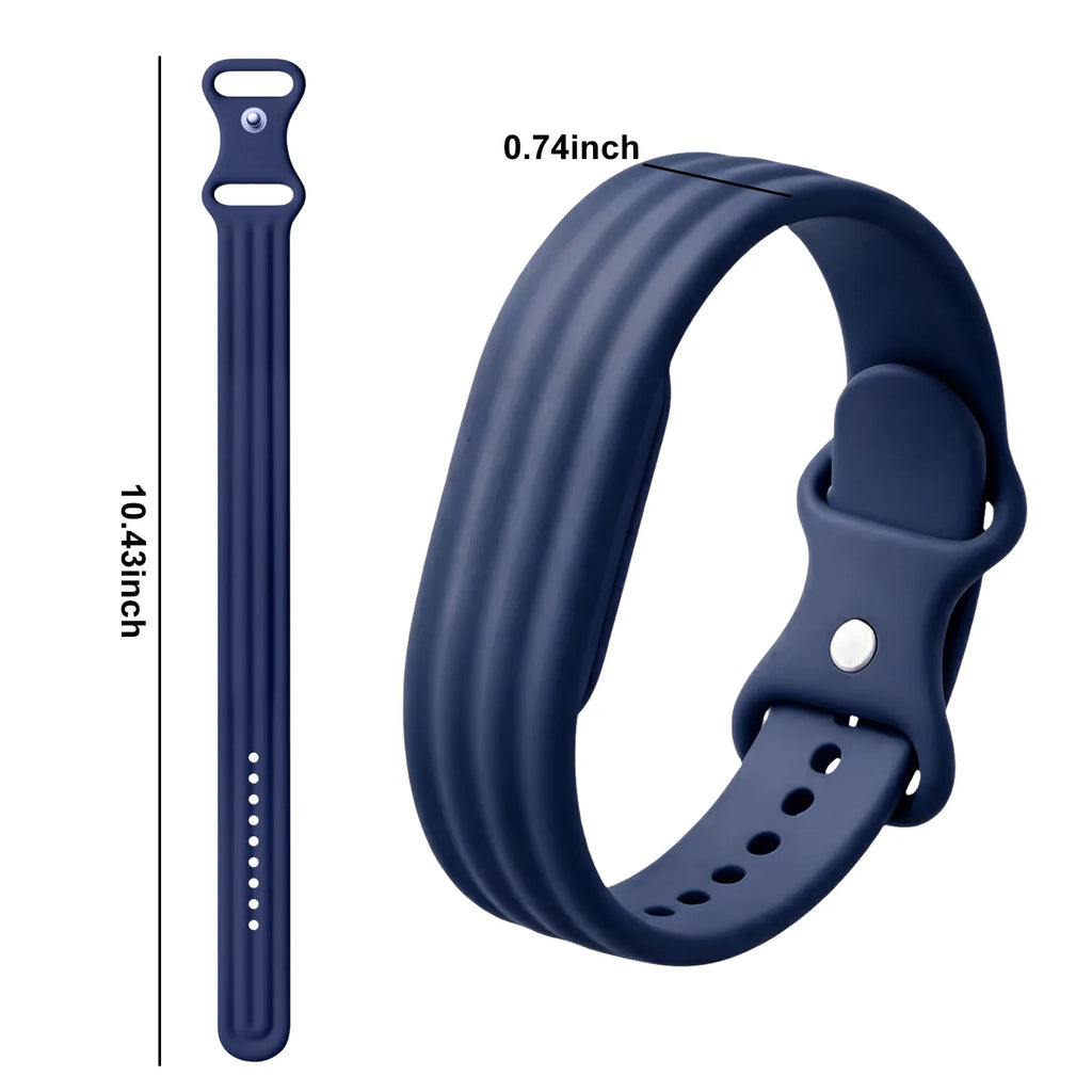 Bracelet en silicone pour montre Google Fitbit Air bleu marine