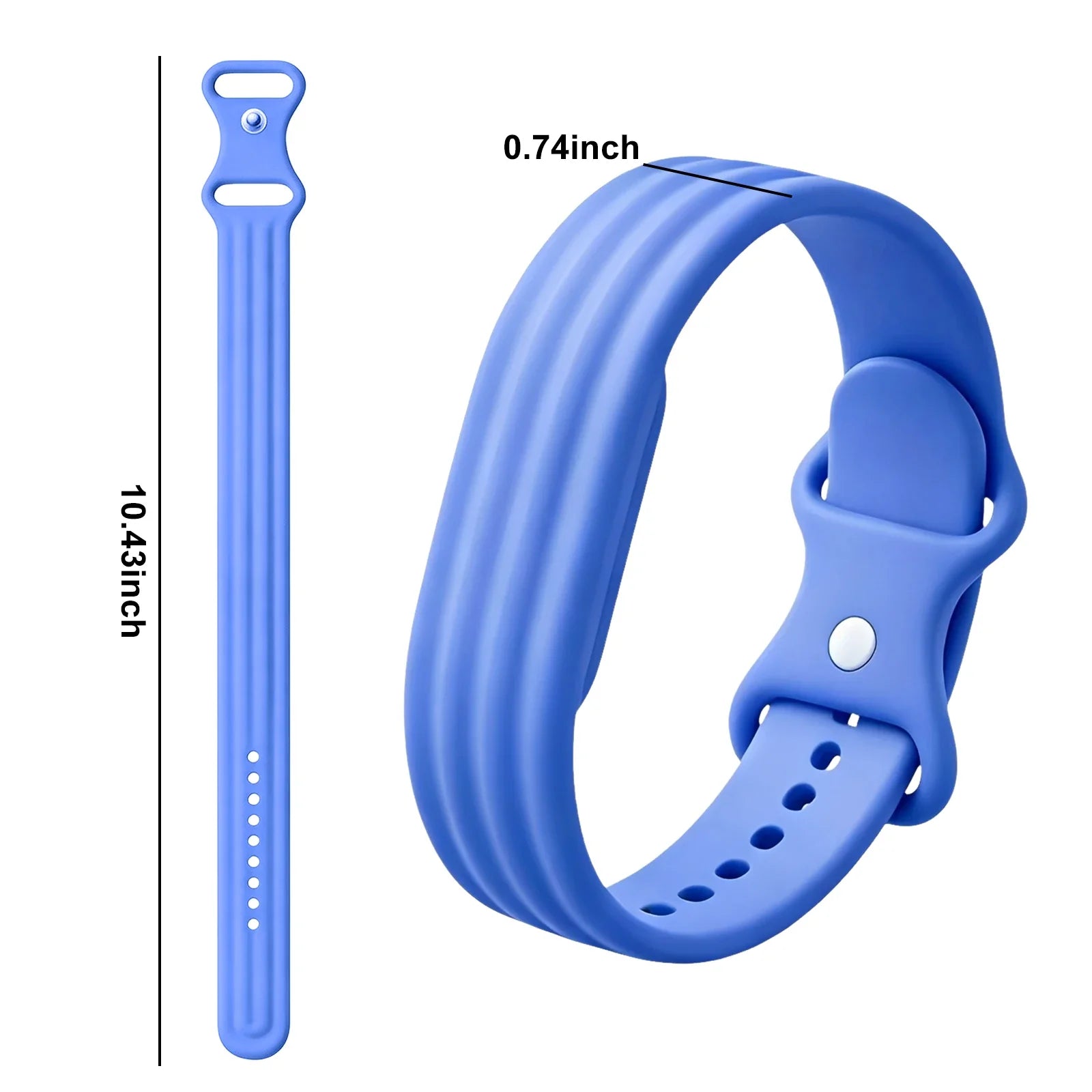 Bracelet en silicone pour montre Google Fitbit Air bleu