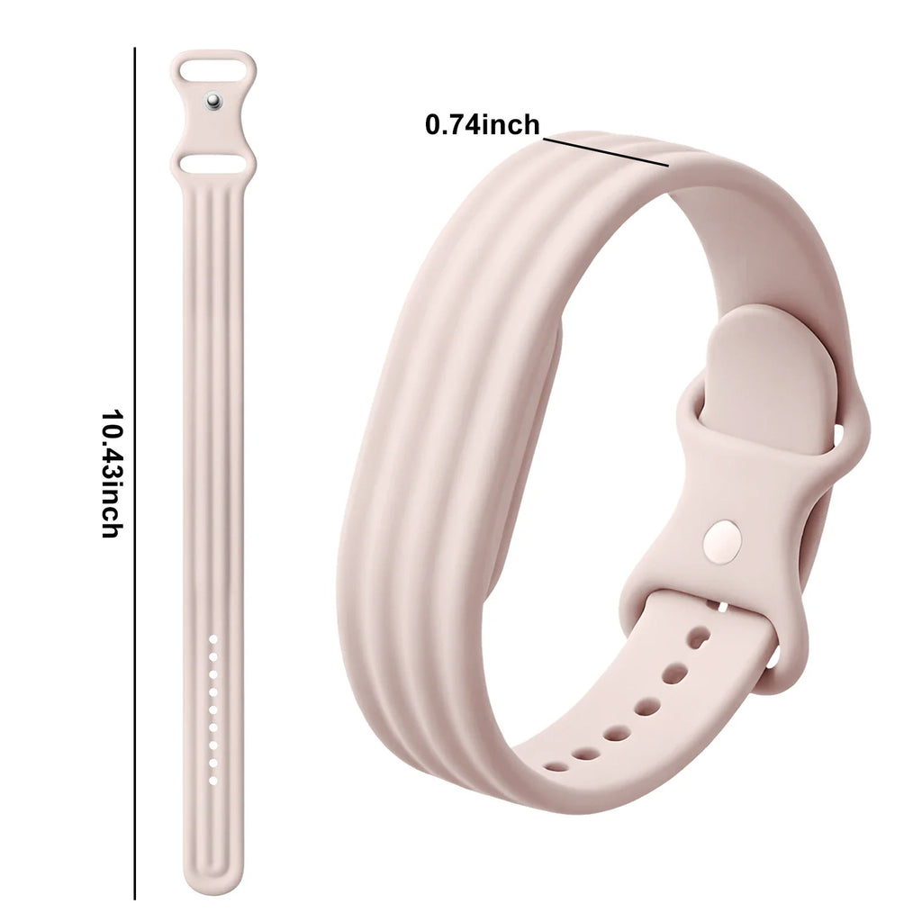 Bracelet en silicone pour montre Google Fitbit Air rose