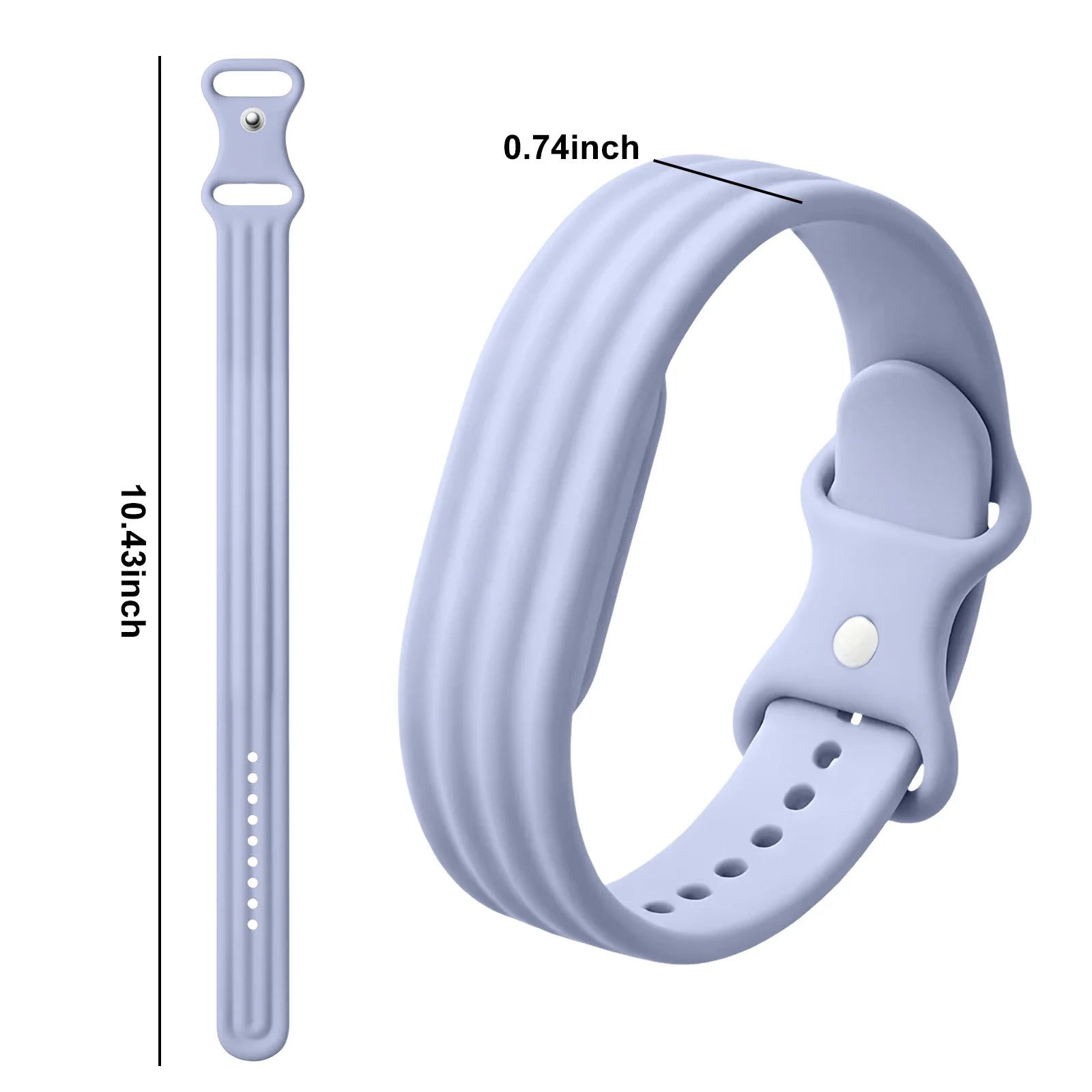 Bracelet en silicone pour montre Google Fitbit Air bleu