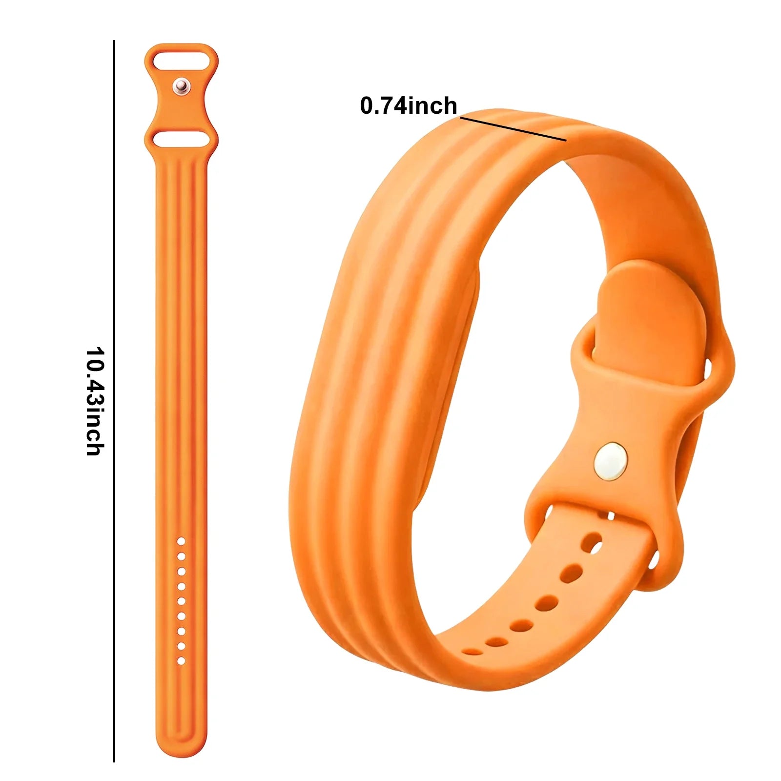 Bracelet en silicone pour montre Google Fitbit Air orange