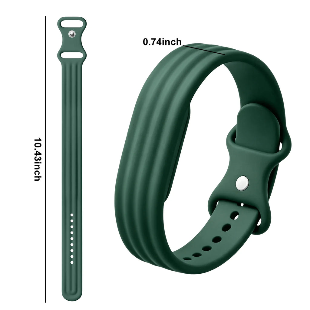 Bracelet en silicone pour montre Google Fitbit Air vert