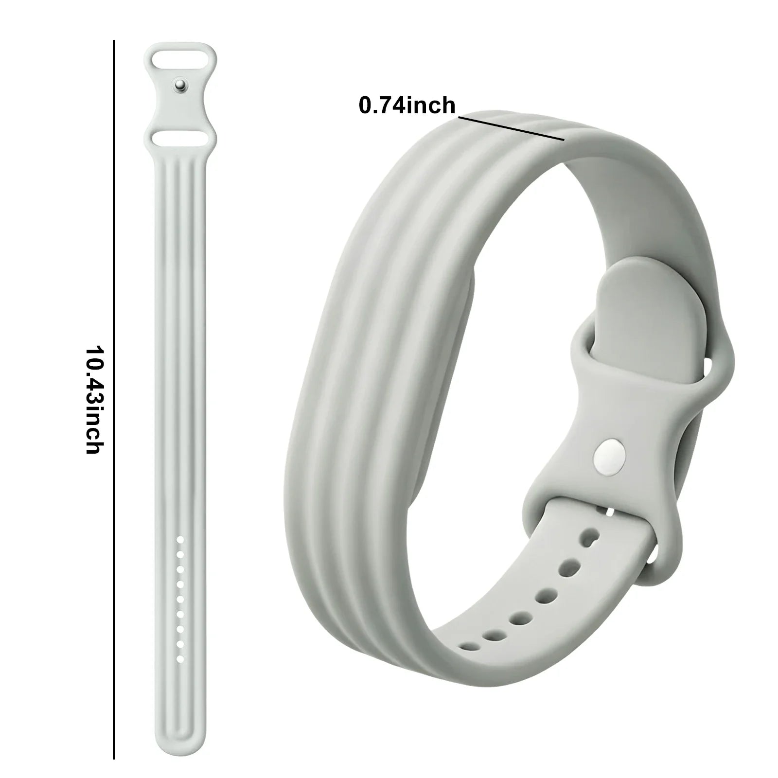 Bracelet en silicone pour montre Google Fitbit Air blanc