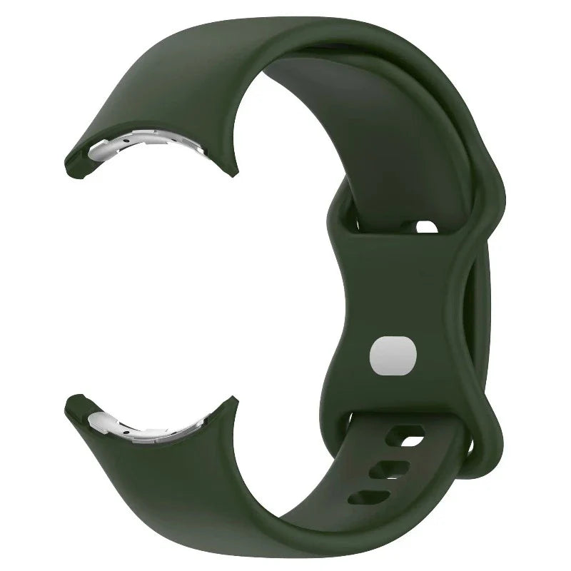 Silicone Strap Smartwatch Google Pixel Watch 1 & 2 army green