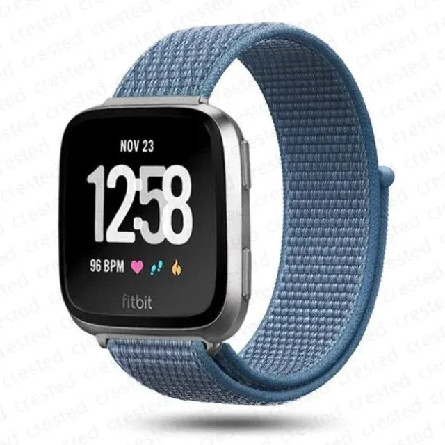 Fabric Watch Strap Fitbit Versa 3 Versa 4 Sense 2 blue