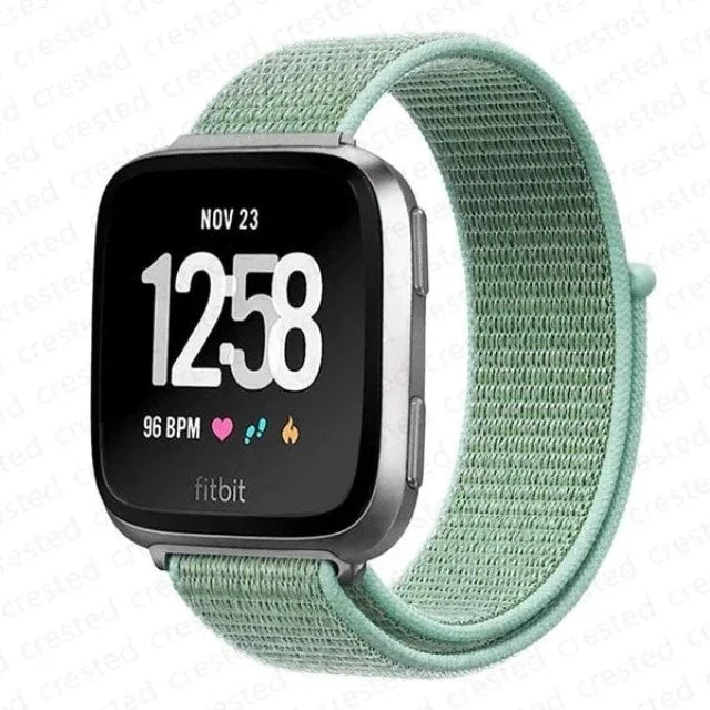 Fabric Watch Strap Fitbit Versa 3 Versa 4 Sense 2 green
