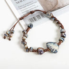 Blue Shell Braided Bracelet
