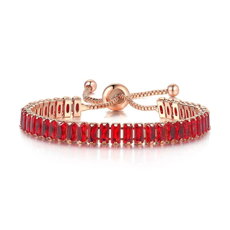 Colored Zircon Birthstone Bracelet