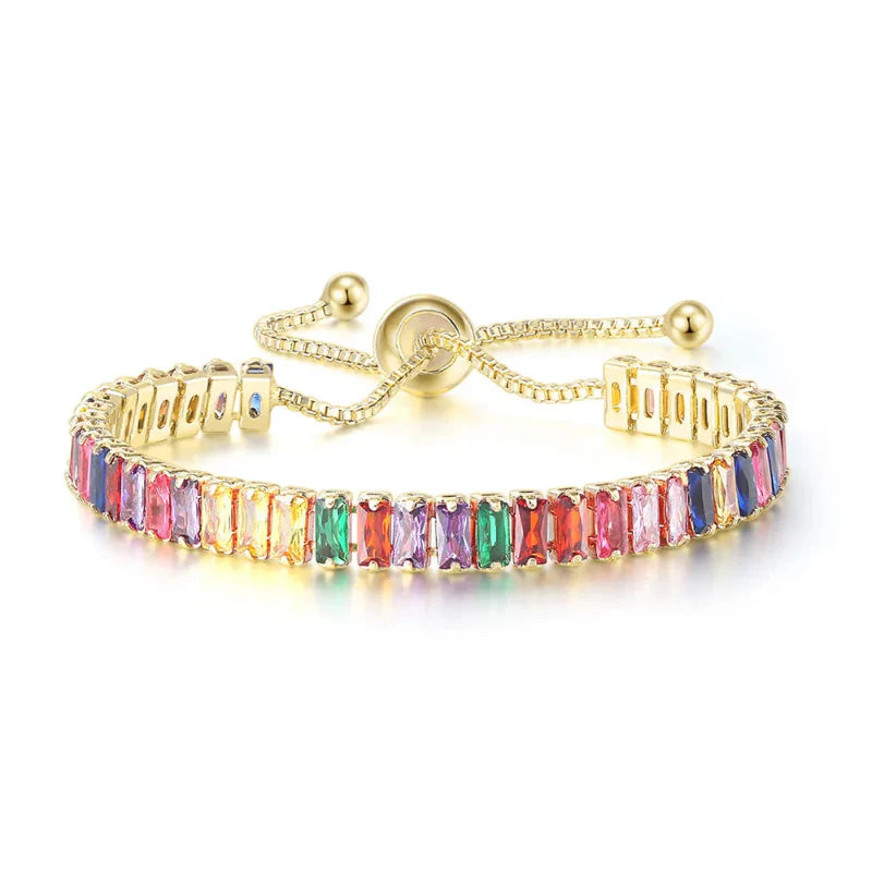 Colored Zircon Birthstone Bracelet