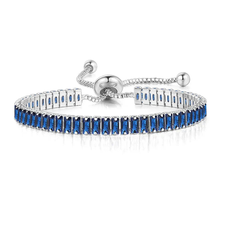 Colored Zircon Birthstone Bracelet