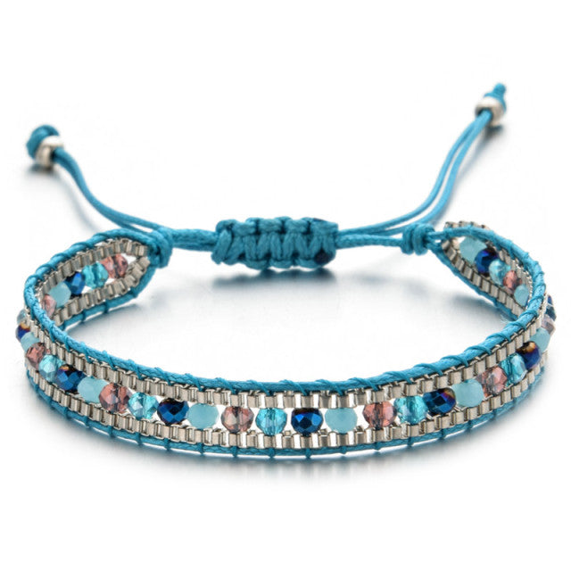 Sky Blue Chic Ethnic Bracelet
