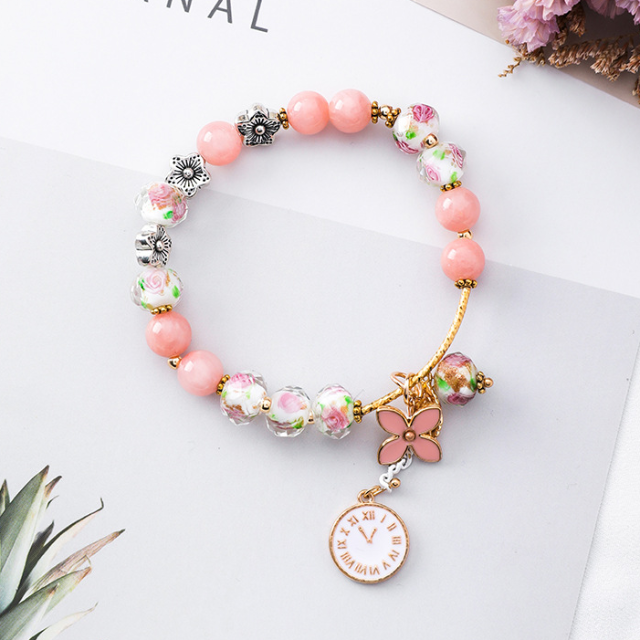 Ethnic Bracelet Pink Woman