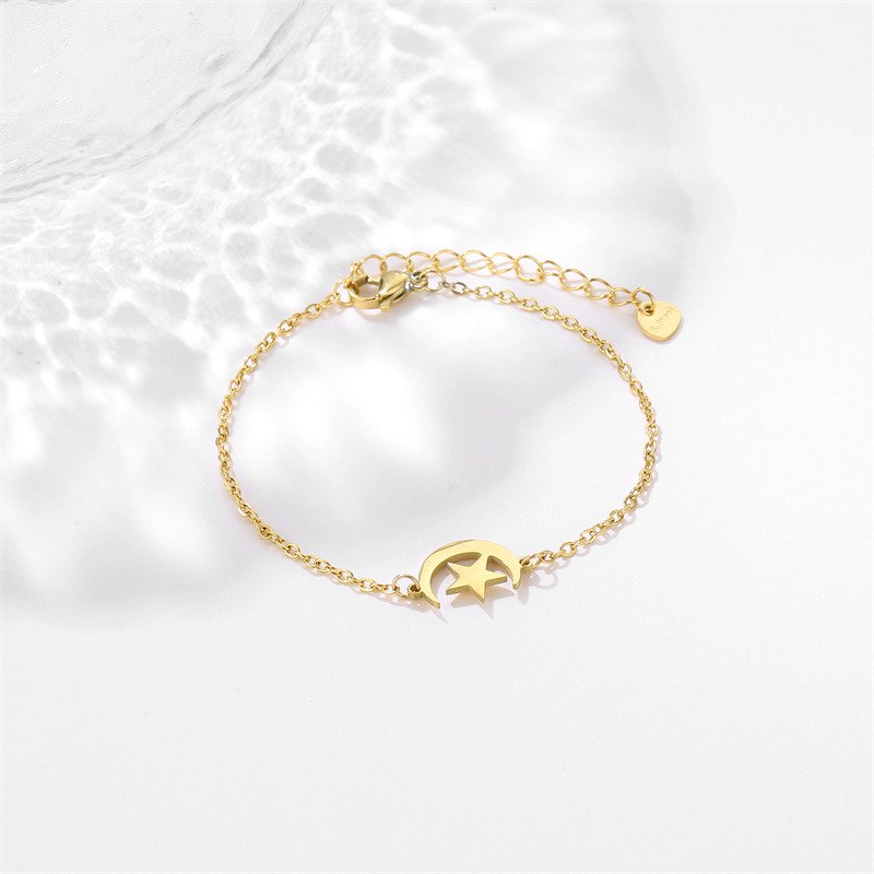 Bracelet Etoile et Lune Femme