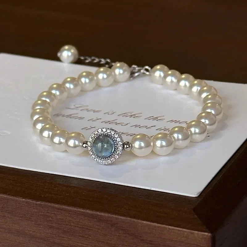 Elegant Pearl Chain Bracelet