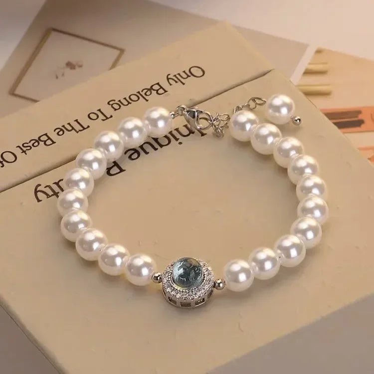Elegant Pearl Chain Bracelet