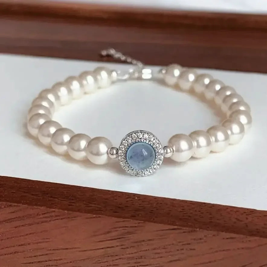 Elegant Pearl Chain Bracelet