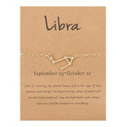 Women's Zodiac Sign Bracelet 12 Constellations Libra