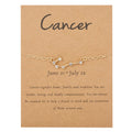 Women's Zodiac Sign Bracelet 12 Constellations Cancer