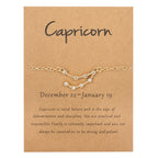 Women's Zodiac Sign Bracelet 12 Constellations Capricorn