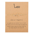 Women's Zodiac Sign Bracelet 12 Constellations Leo