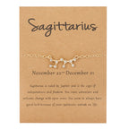 Women's Zodiac Sign Bracelet 12 Constellations Sagittarius