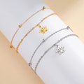 Lotus Flower Bracelet Women's Gold Chain