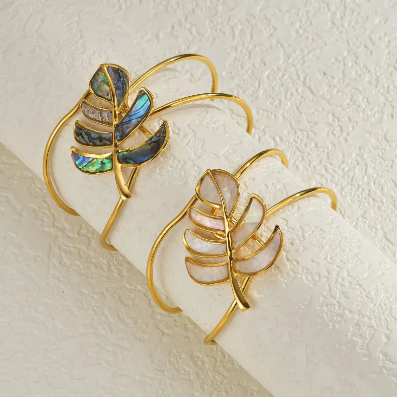 White Palm Leaf Bracelet