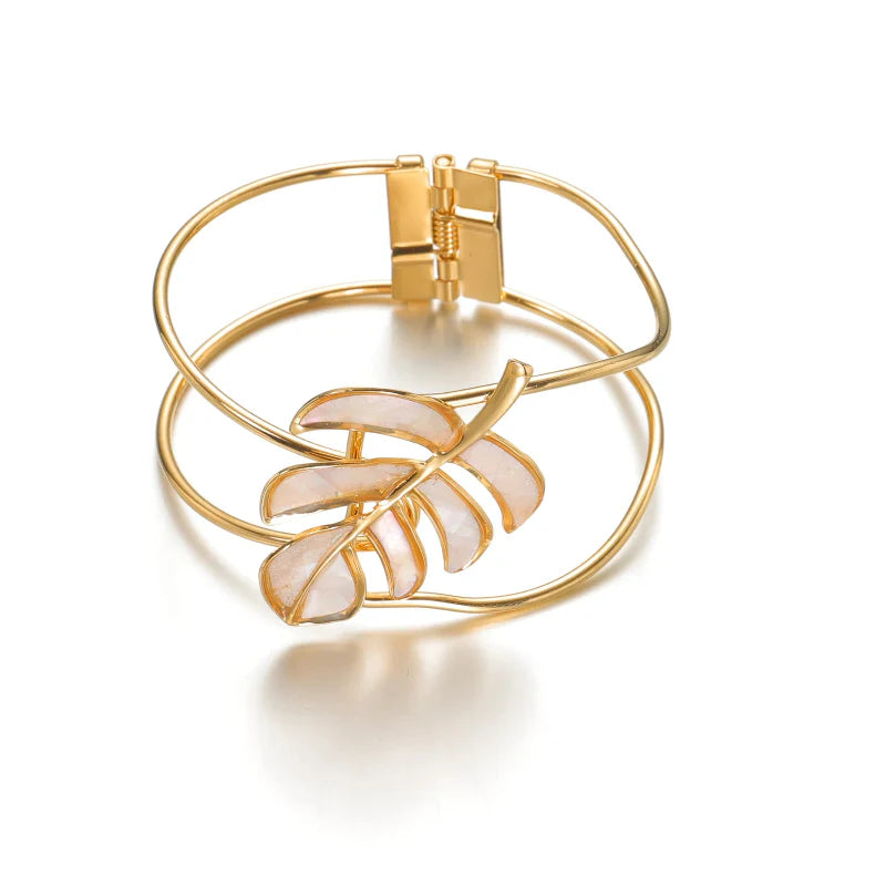 White Palm Leaf Bracelet