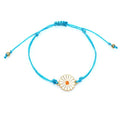 Blue Sun Flower Bracelet