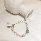 Women's ID Bracelet with Natural Pearls