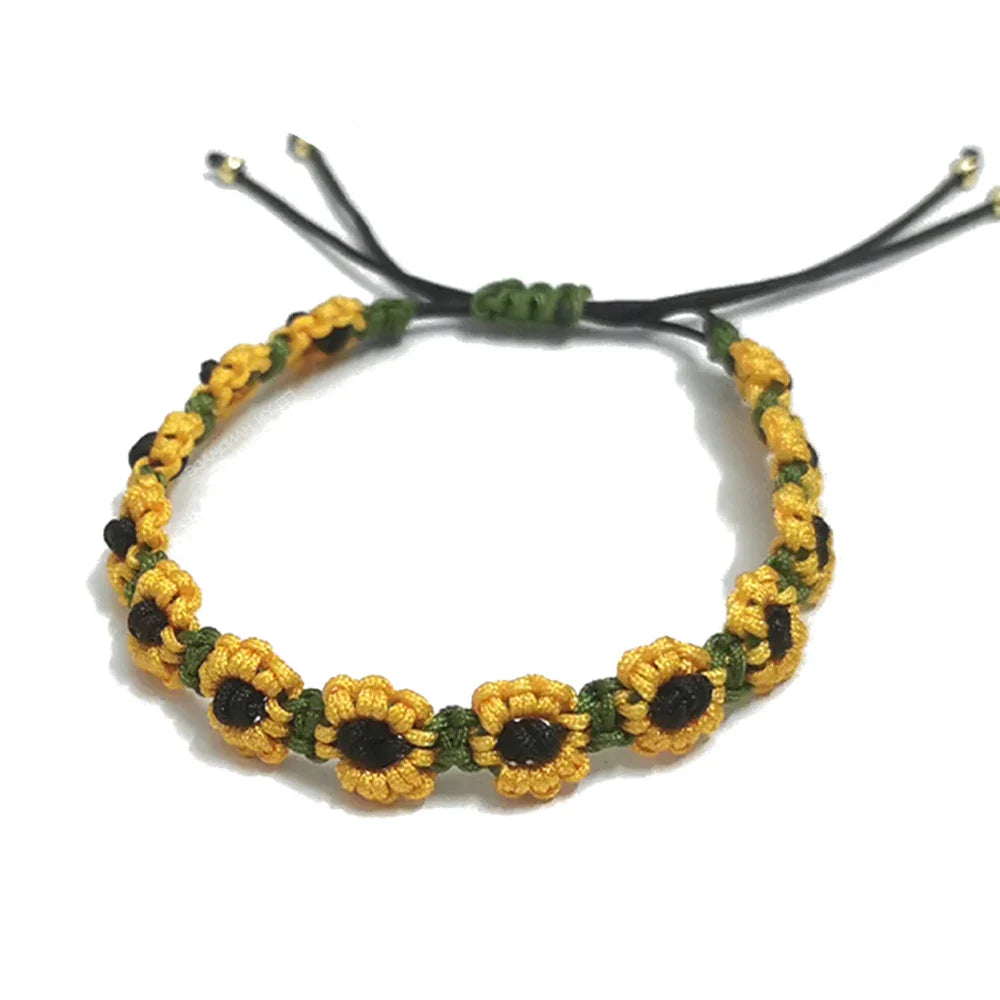 Sunflower Flower ID Bracelet